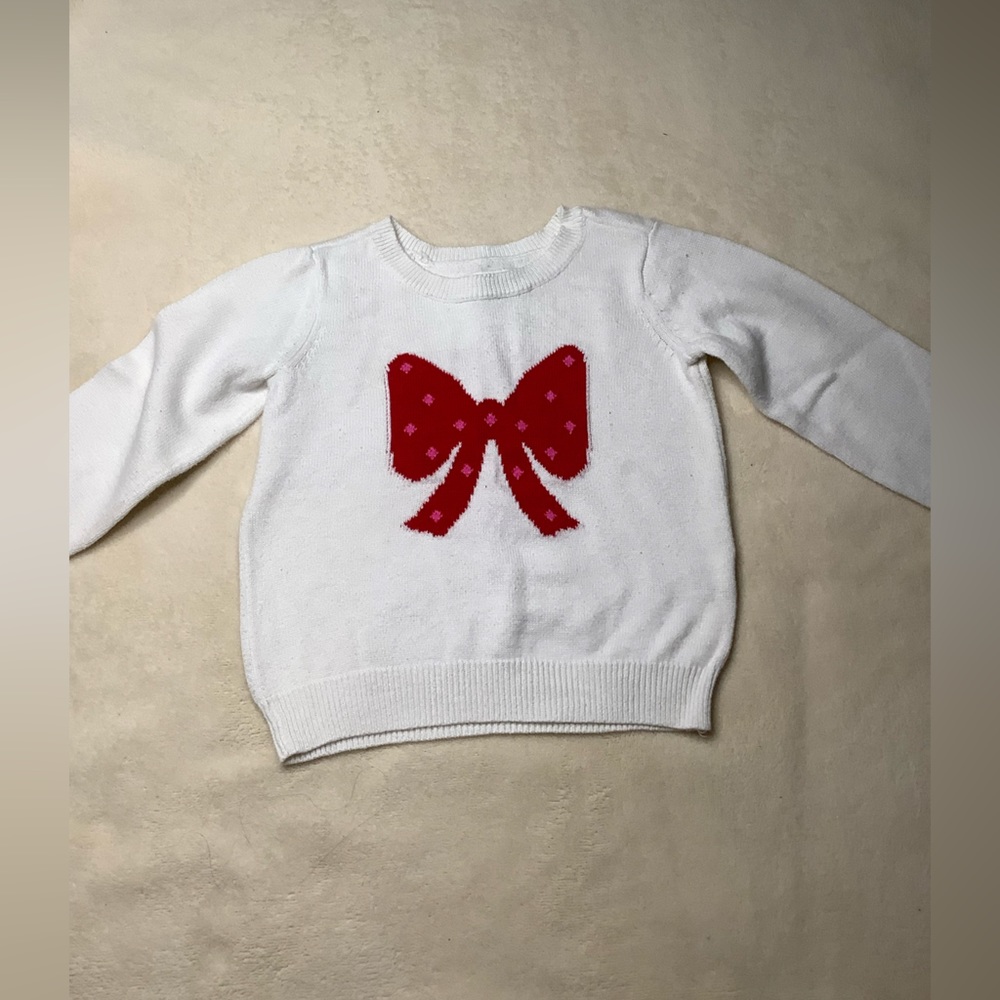 Childrens Place Sweater with Red Bow 12 Month to 18 Months 12M-18M